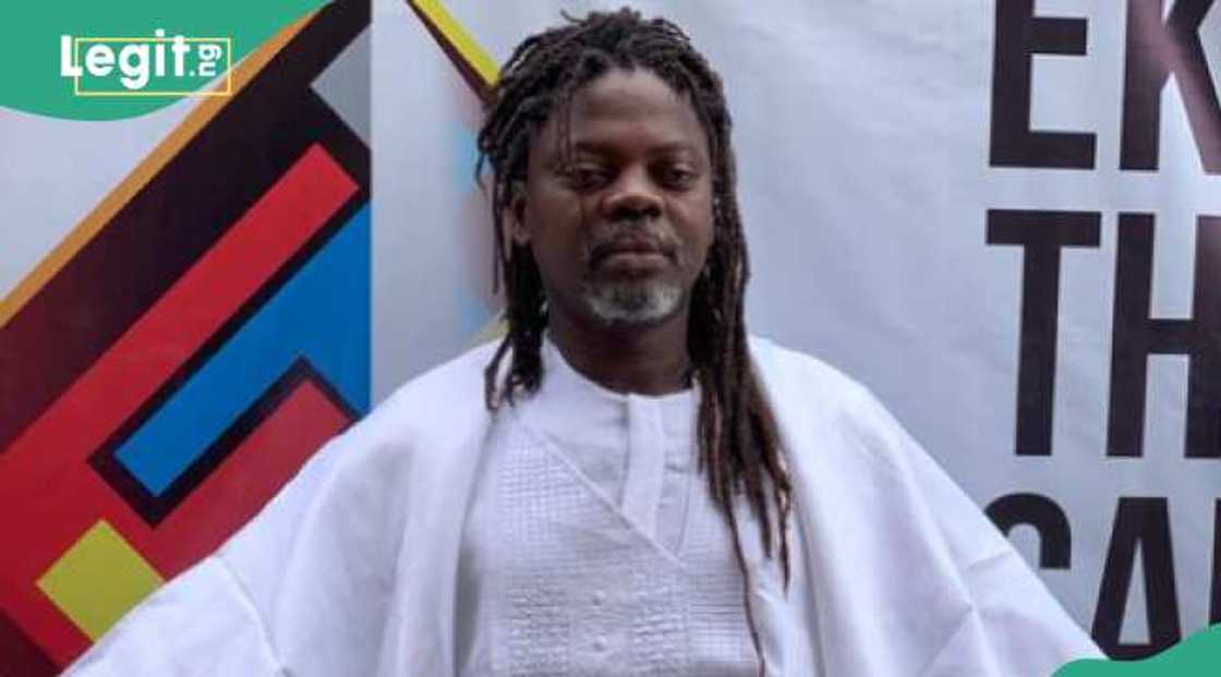 Segun Adefila rocks white Agbada