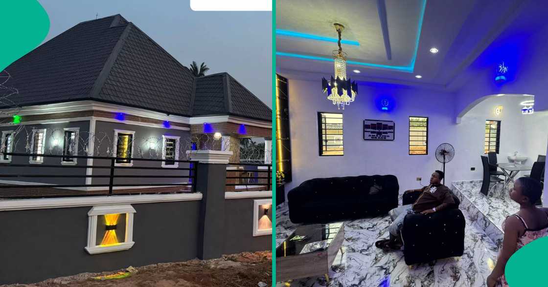 Man builds bungalow from scratch and shows off beautiful interior