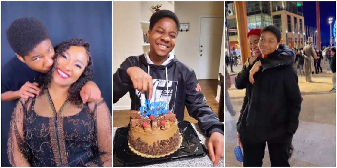 Doris Simeon and son Doris Simeon and son