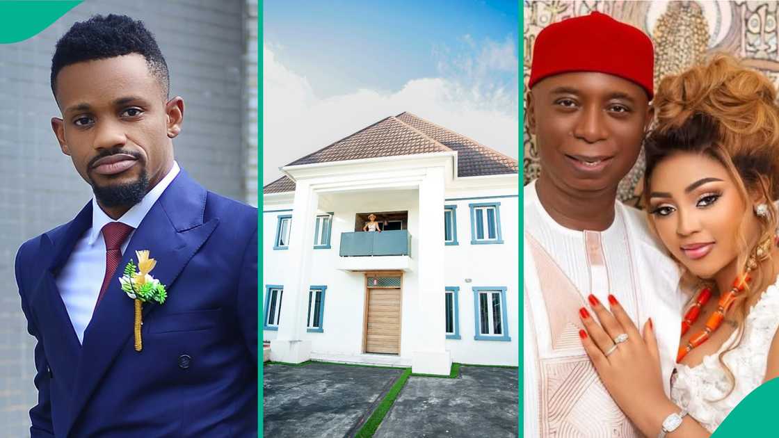 A man's observation about Regina Daniels' mansion gets people talking
