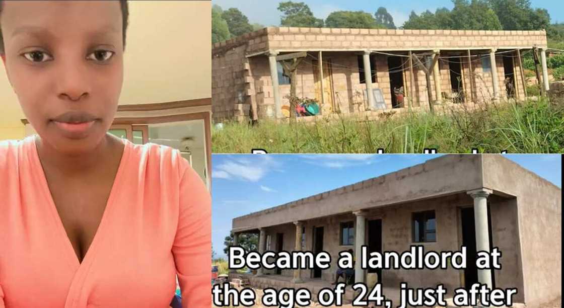 Photos of a lady who built a house after living four months abroad. Photos of a lady who built a house after living four months abroad.