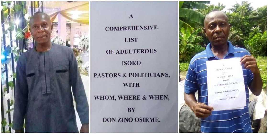 Mixed reactions as activist shares paperwork as he is set to release details of adulterous Isoko politicians and pastors Mixed reactions as activist shares paperwork as he is set to release details of adulterous Isoko politicians and pastors