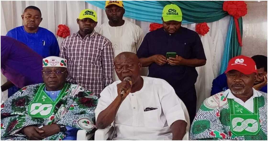 The southwest leaders of the Labour Party (LP), Peter Obi, 2023 presidential election, APC, Bola Tinubu The southwest leaders of the Labour Party (LP), Peter Obi, 2023 presidential election, APC, Bola Tinubu