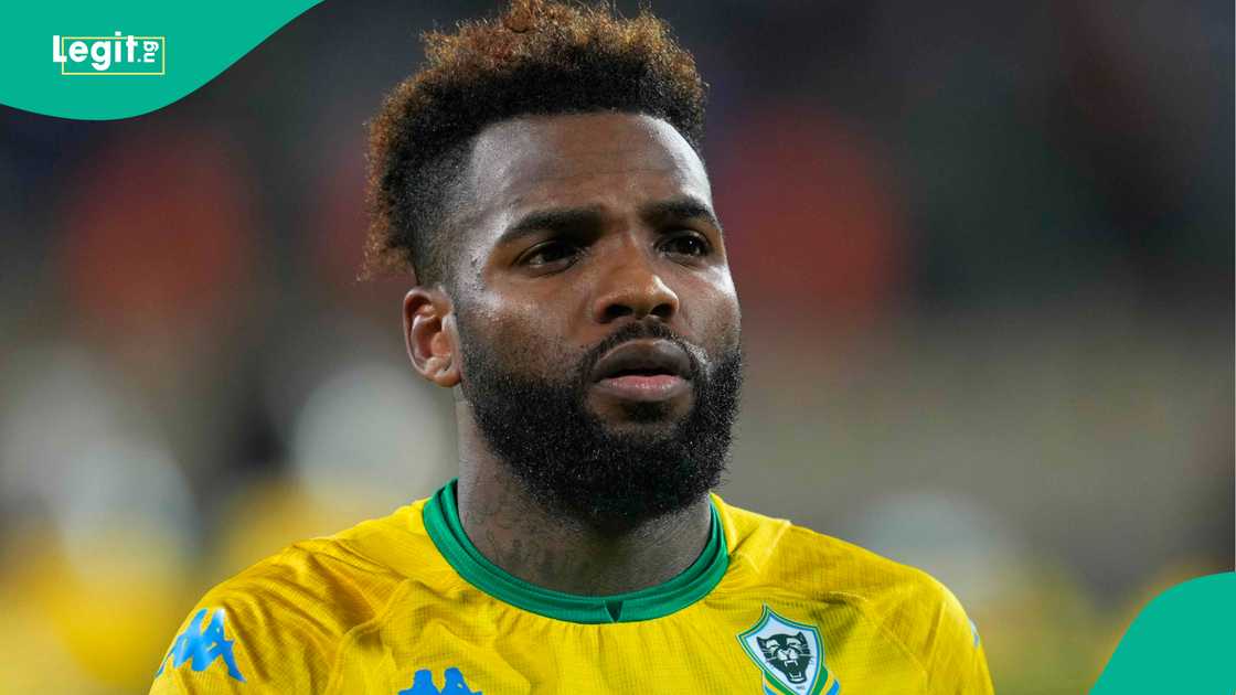 Aaron Boupendza, Gabon, Ghana, AFCON 2021, Cameroon. Aaron Boupendza, Gabon, Ghana, AFCON 2021, Cameroon.