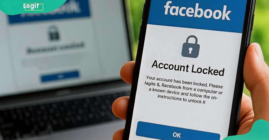 The login screen for Facebook on a smartphone. The login screen for Facebook on a smartphone.