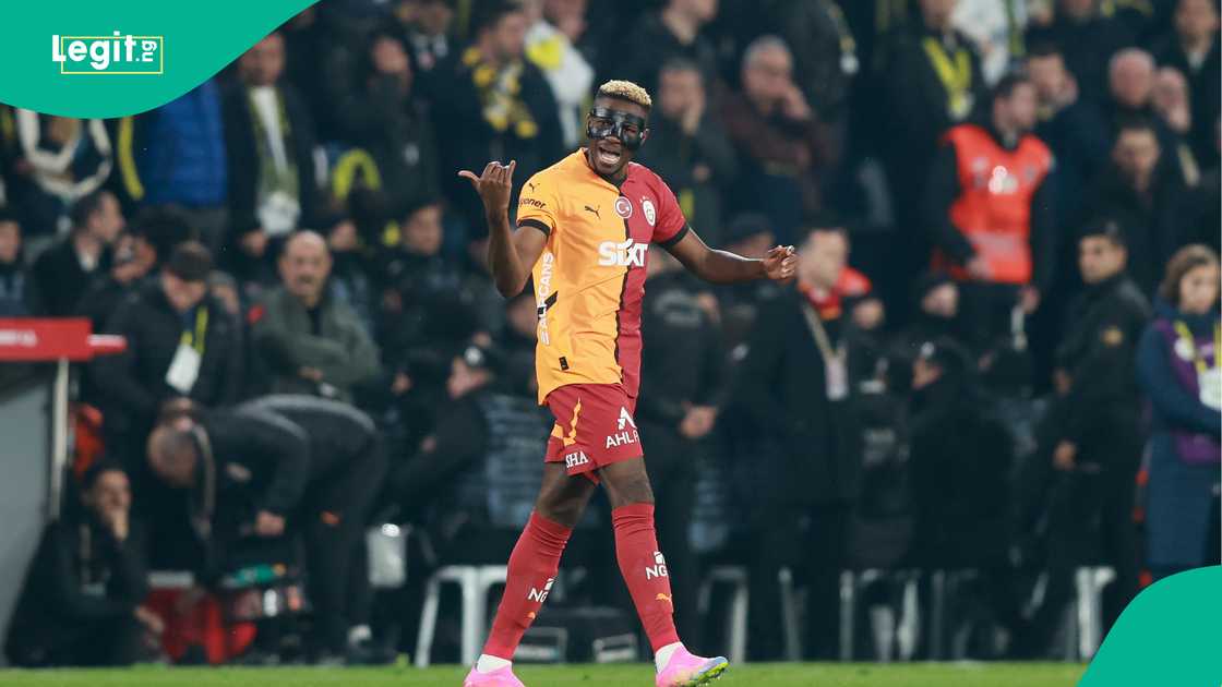 Victor Osimhen, Galatasaray, Fenerbahce, Ulker Stadium, Kadikoy, Istanbul, Turkiye, Turkish Cup. Victor Osimhen, Galatasaray, Fenerbahce, Ulker Stadium, Kadikoy, Istanbul, Turkiye, Turkish Cup.