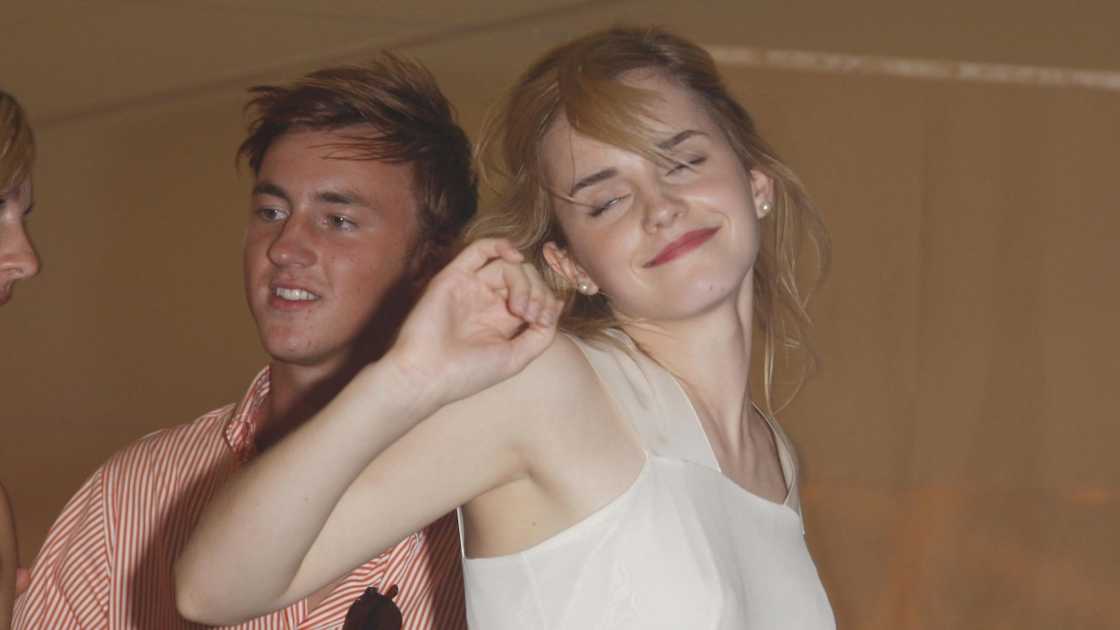 Actress Emma Watson and Francis Boulle attended the Chinawhite Tent during the Cartier International Polo. Actress Emma Watson and Francis Boulle attended the Chinawhite Tent during the Cartier International Polo.