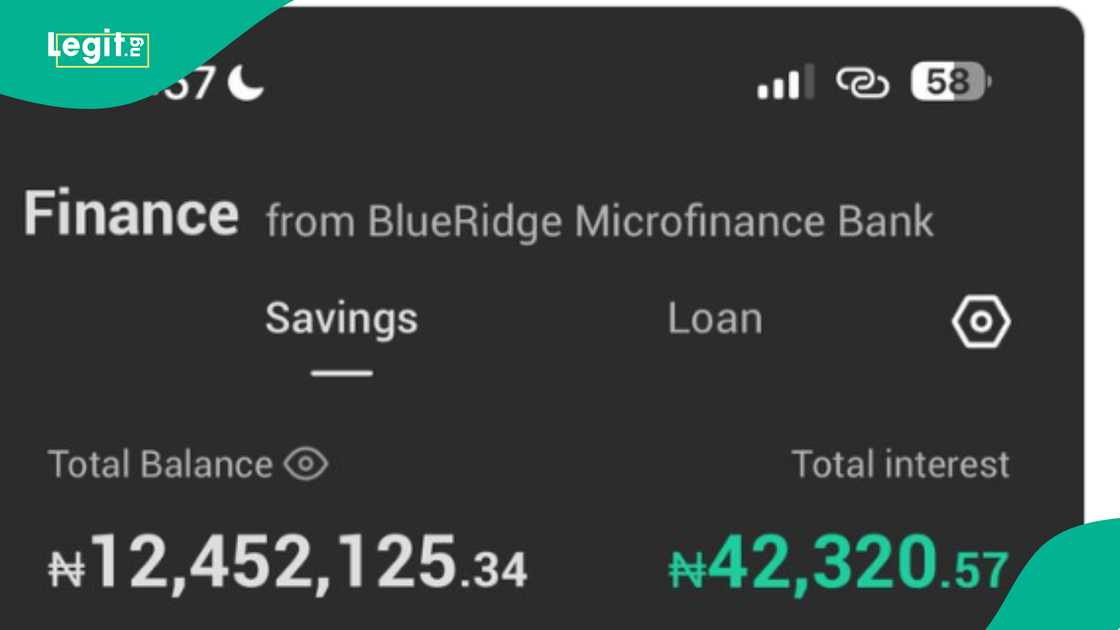 Nigerian man shares photo of his Opay savings account. Nigerian man shares photo of his Opay savings account.