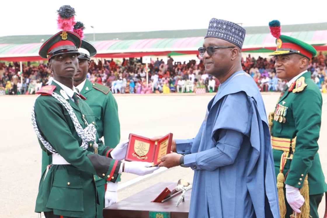 NDA officers during the Commandant's Leadership Award ceremony