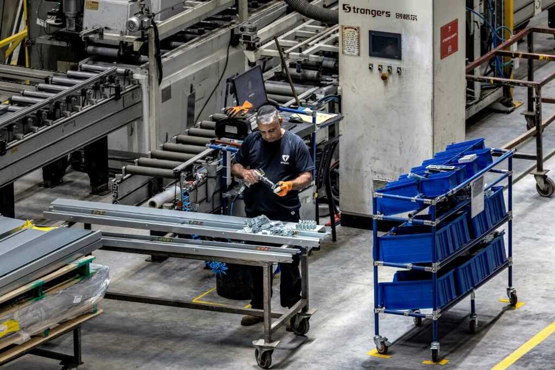 When rocket sirens echo on the factory floor of Rav-Bariach Industries, workers rush to take refuge in bomb shelters fitted with their own kit