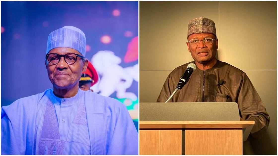 Buhari/INEC chairman Mahmood Yakubu/Attahiru Jega/2023 Elections/APC/BVAS Buhari/INEC chairman Mahmood Yakubu/Attahiru Jega/2023 Elections/APC/BVAS
