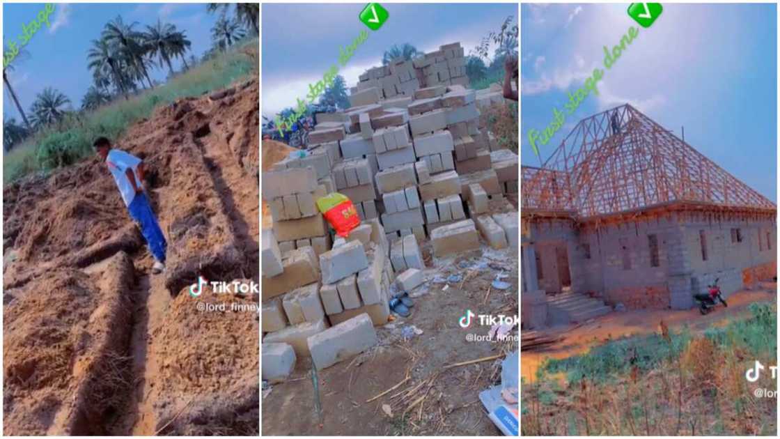 Construction in Nigeria/Man developed his land. Construction in Nigeria/Man developed his land.