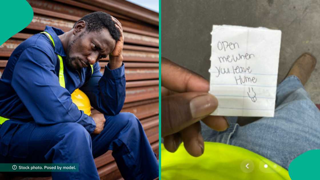 Man triggers reactions as he displays letter his wife hid in his shirt pocket at 3am Man triggers reactions as he displays letter his wife hid in his shirt pocket at 3am