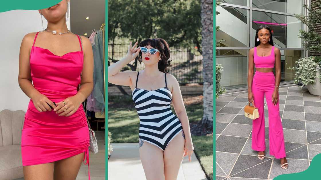 Barbie's bold and beachy outfits. Barbie's bold and beachy outfits.