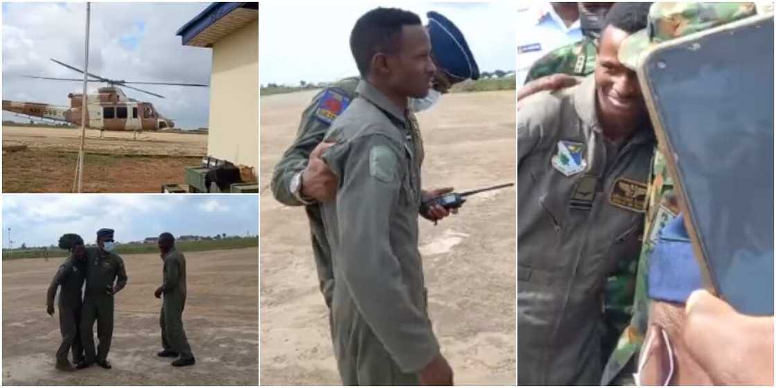Flt Abayomi Dairo escaped death after his fighter jet was attacked Flt Abayomi Dairo escaped death after his fighter jet was attacked