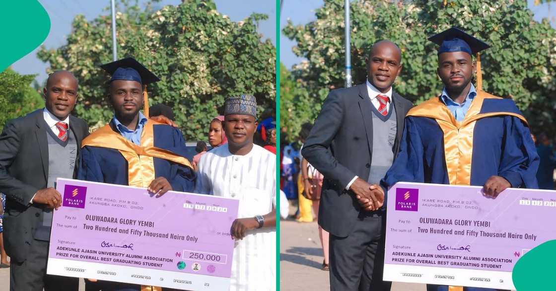 Adekunle Ajasin University Best Graduating Student gets N250,000 Cash Prize from Alumni Association