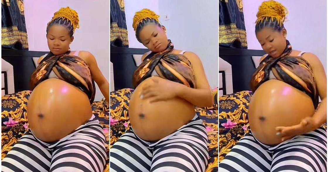 Pregnant woman eagerly awaits baby's arrival, says 9 months is too long Pregnant woman eagerly awaits baby's arrival, says 9 months is too long