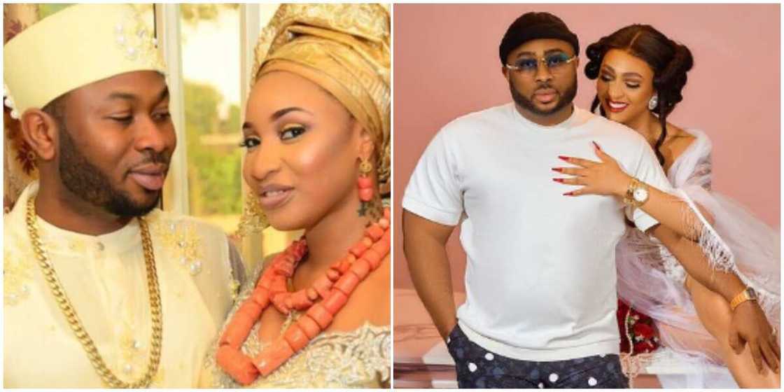 Tonto Dikeh and Olakunle Churchill