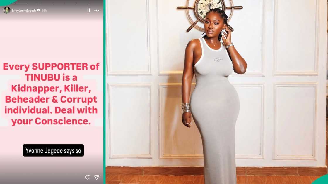 Yvonne Jegede attacks Nigerian politicians and Tinubu supporters after bandits killed a teacher in Oyo State