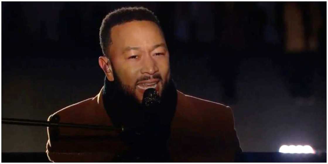 John Legend performs Feeling Good at Biden, Harris inauguration celebration