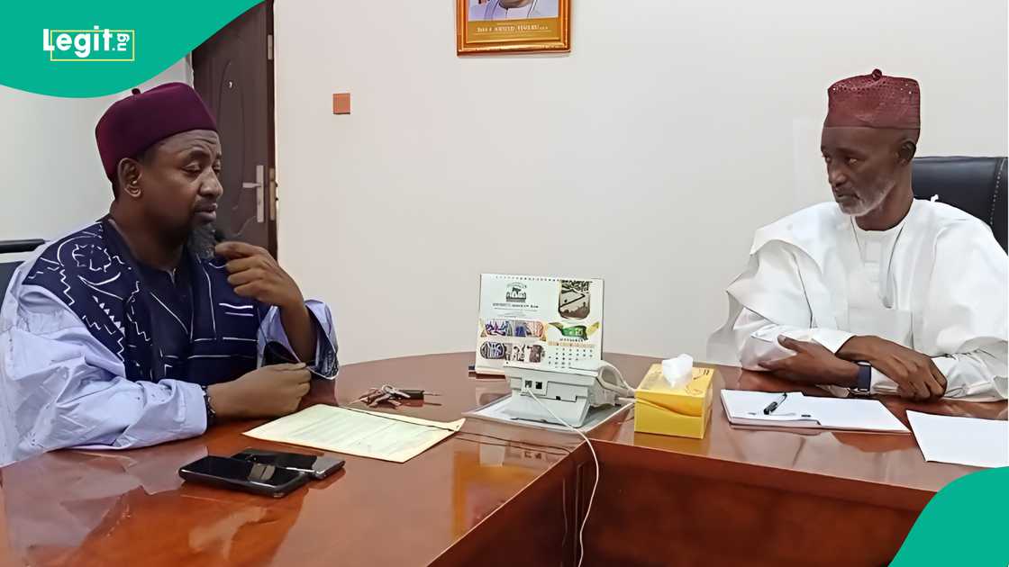 Sheikh Gadon Kaya da sakataren gwamnatin Kano Sheikh Gadon Kaya da sakataren gwamnatin Kano