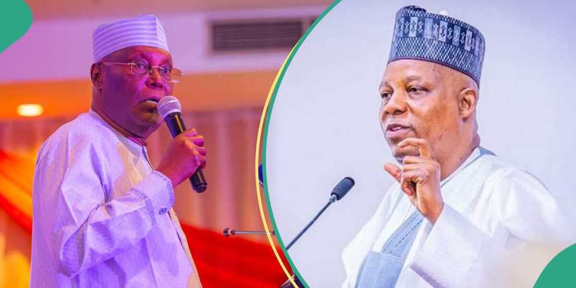 Vice President Kashim Shettima has suspended his US trip to represent President Bola Tinubu at the US-African business summit 2024 after former vice president Atiku Abubakar raised an alarm. Vice President Kashim Shettima has suspended his US trip to represent President Bola Tinubu at the US-African business summit 2024 after former vice president Atiku Abubakar raised an alarm.