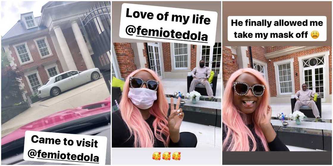 DJ Cuppy and her dad DJ Cuppy and her dad
