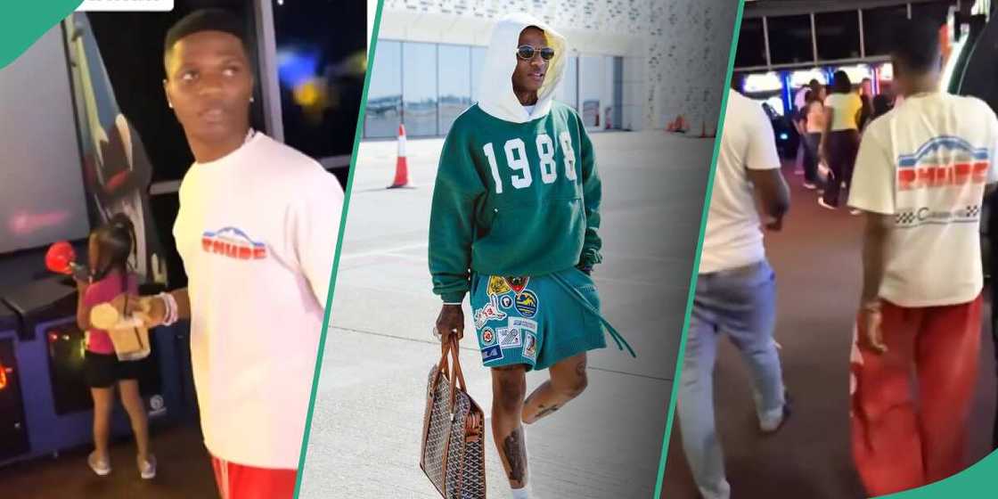 A video of Wizkid taking a casual walk around a mall in Lagos goes viral. A video of Wizkid taking a casual walk around a mall in Lagos goes viral.