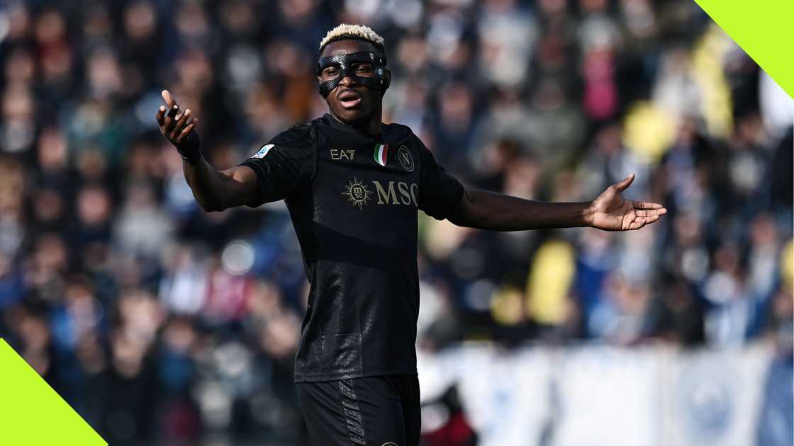 Victor Osimhen playing for Napoli against Empoli. Victor Osimhen playing for Napoli against Empoli.
