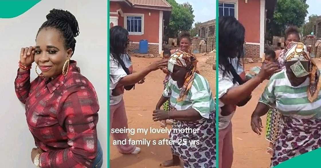 Lady reunites with mum after 25 years