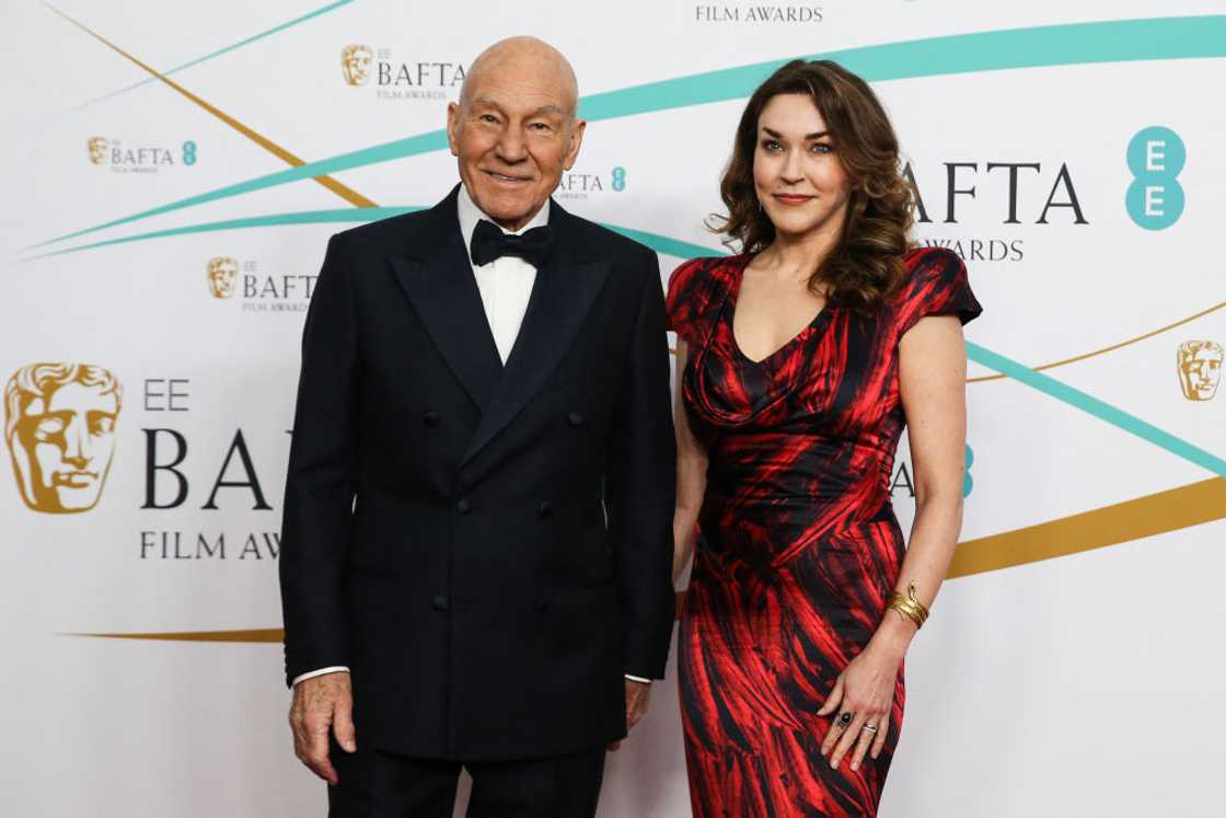 Patrick Stewart and his daughter, Sophia Stewart, attend a red carpet event in London Patrick Stewart and his daughter, Sophia Stewart, attend a red carpet event in London