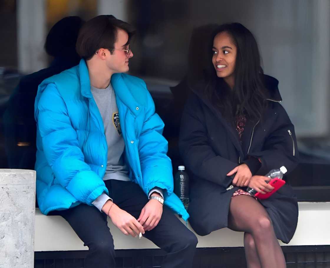 Rory Farquharson and Malia Obama in New York City. Rory Farquharson and Malia Obama in New York City.