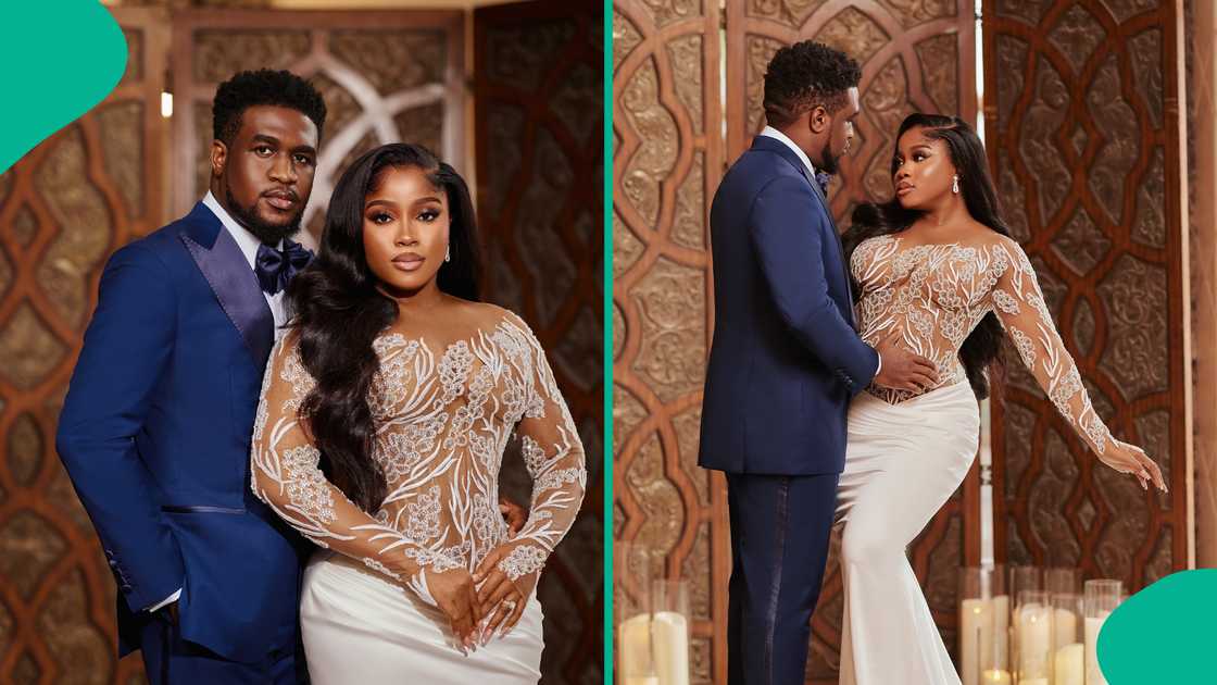 Veekee James and her husband Femi celebrate their 1st wedding anniversary