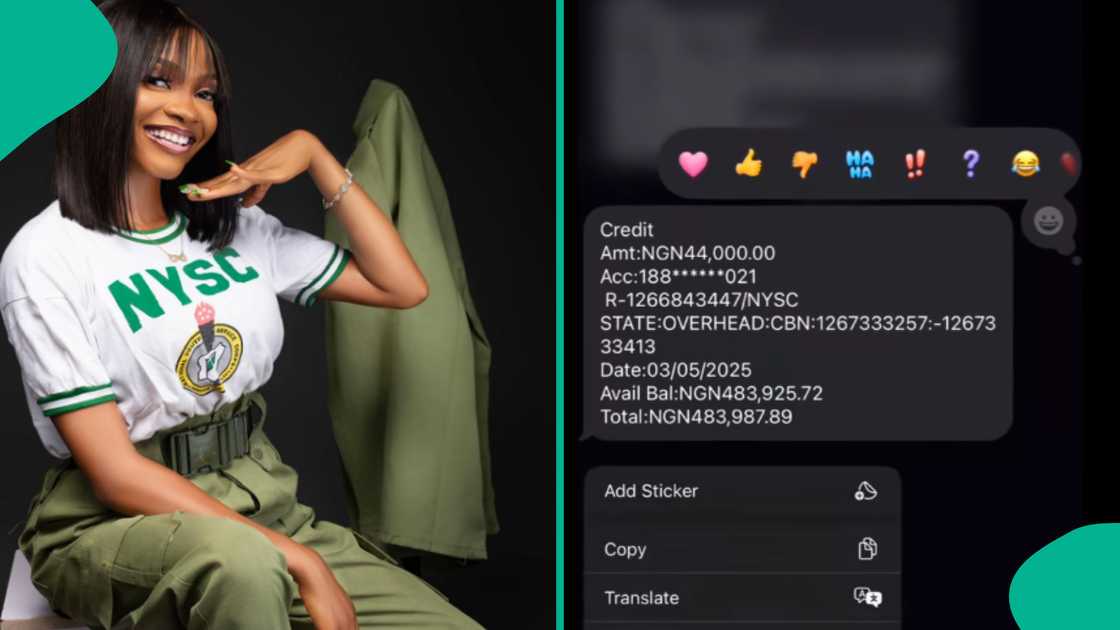 Lady saved all money paid to her during NYSC. Lady saved all money paid to her during NYSC.