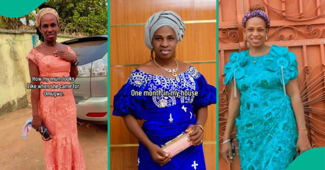 Lady displays how her mother transformed after omugwo.