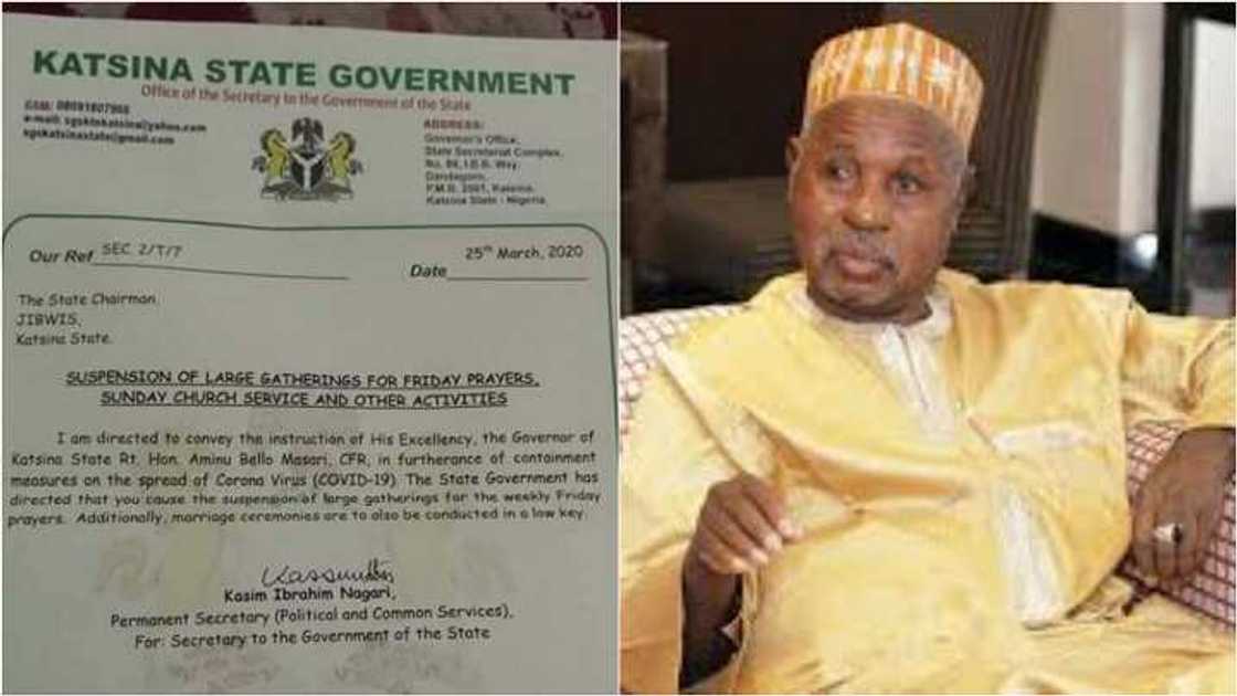 Kandagarki: Gwamnatin jahar Katsina ta dakatar da Sallar Juma’a da bautan Kiristoci Kandagarki: Gwamnatin jahar Katsina ta dakatar da Sallar Juma’a da bautan Kiristoci