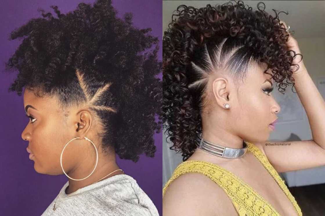 Mohawk with curls Mohawk with curls