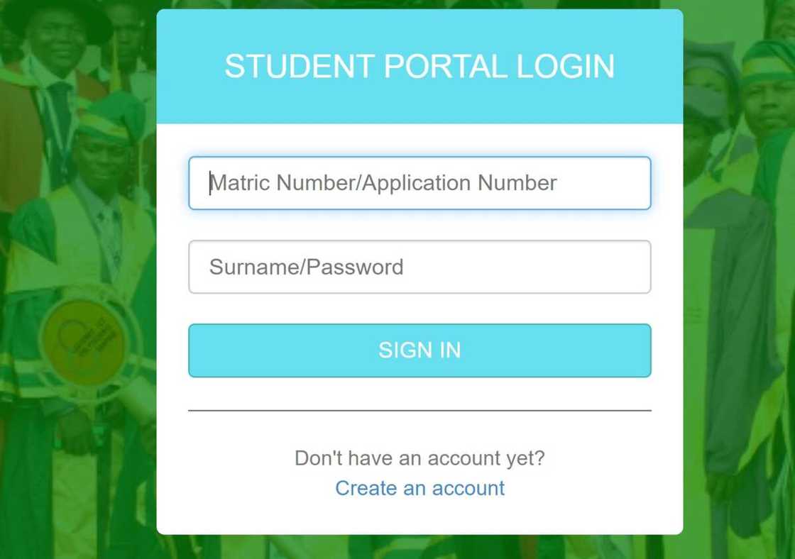 GAPOSA student portal login