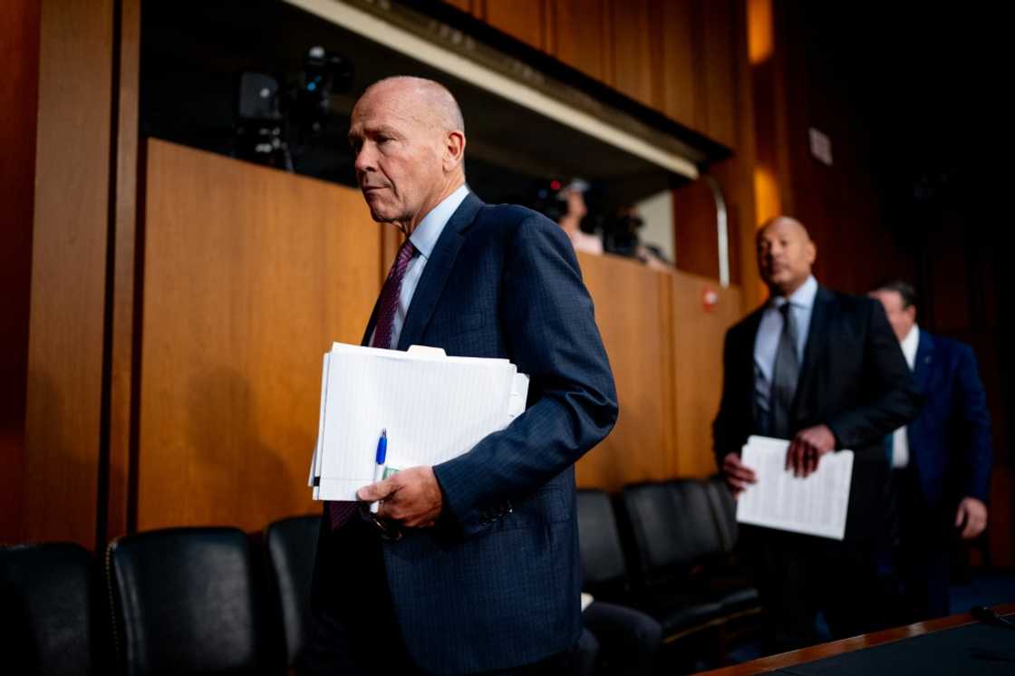 Boeing announced that outgoing CEO Dave Calhoun, pictured here, is being replaced by that Kelly Ortberg Boeing announced that outgoing CEO Dave Calhoun, pictured here, is being replaced by that Kelly Ortberg