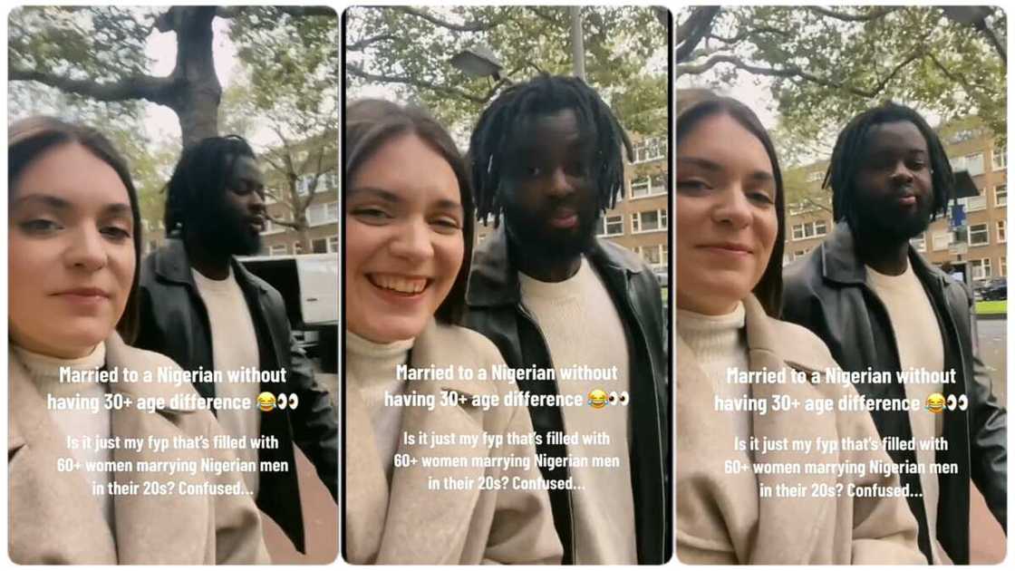 Photo of Oyinbo and husband Photo of Oyinbo and husband