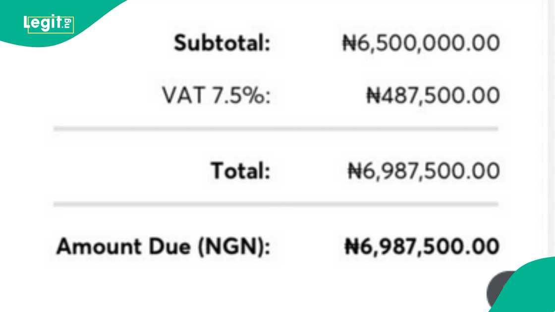 Lady posts unexpected VAT she was charged for buying things of N6.5 million, cries out over new tax laws