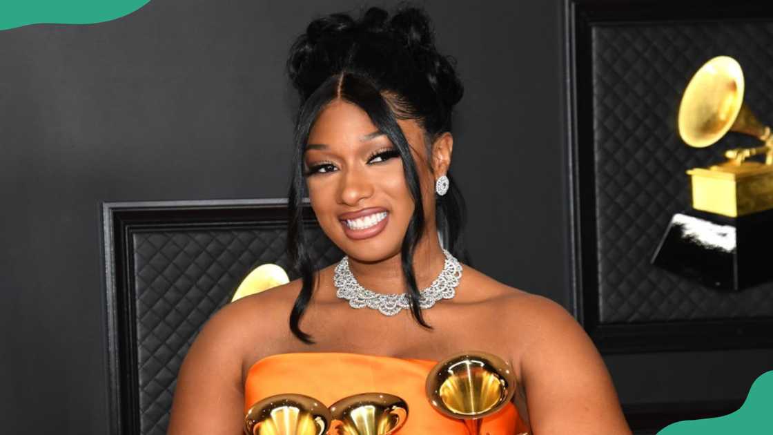 Megan Thee Stallion attends an award ceremony Megan Thee Stallion attends an award ceremony