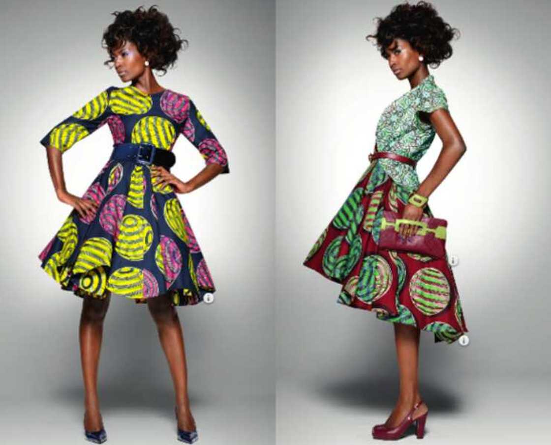 A line Ankara dresses