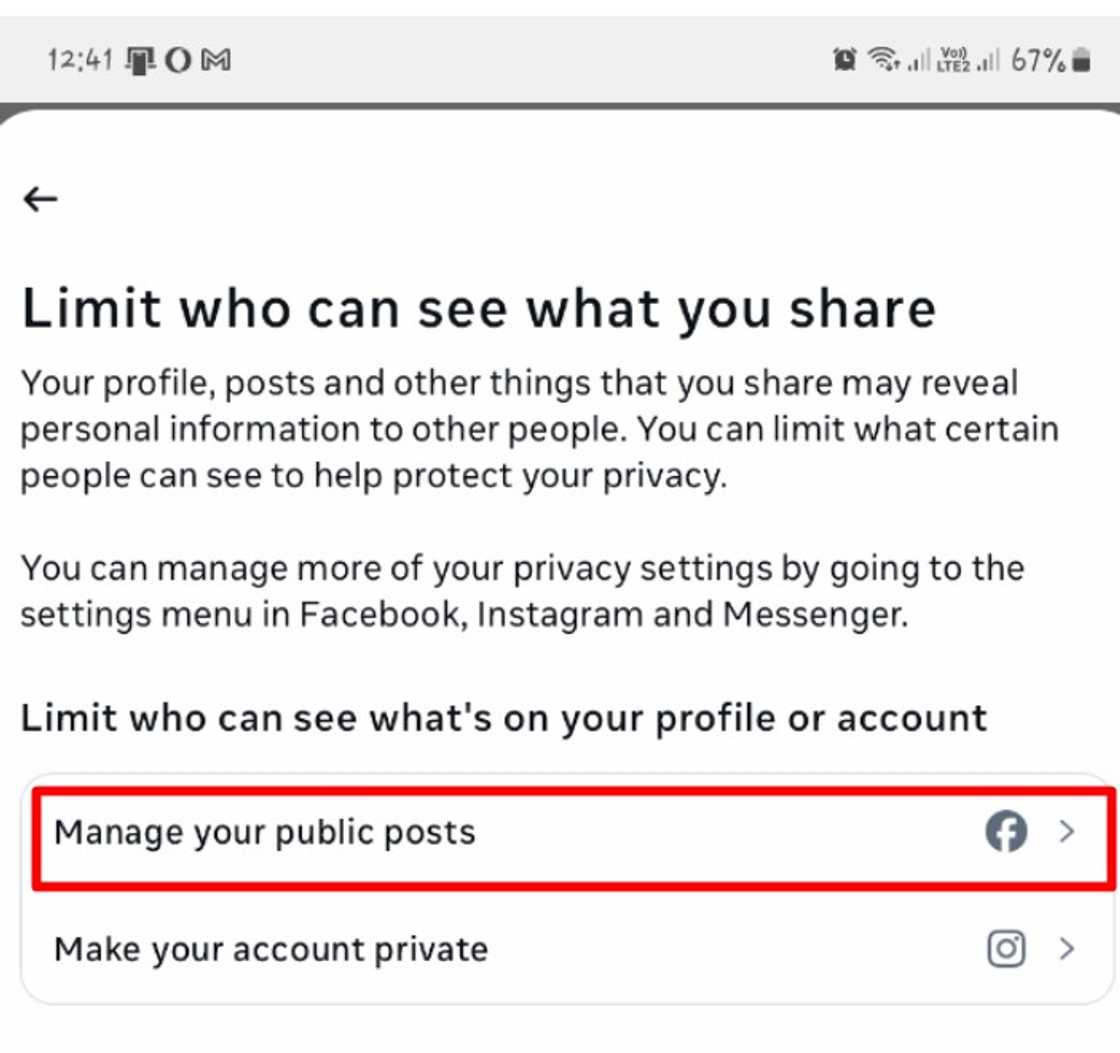 Adjusting Facebook privacy