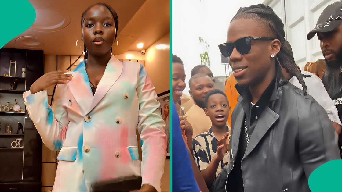 Lady thrilled after Rema gave her money when he visited her church in Benin, displays what he gave her Lady thrilled after Rema gave her money when he visited her church in Benin, displays what he gave her