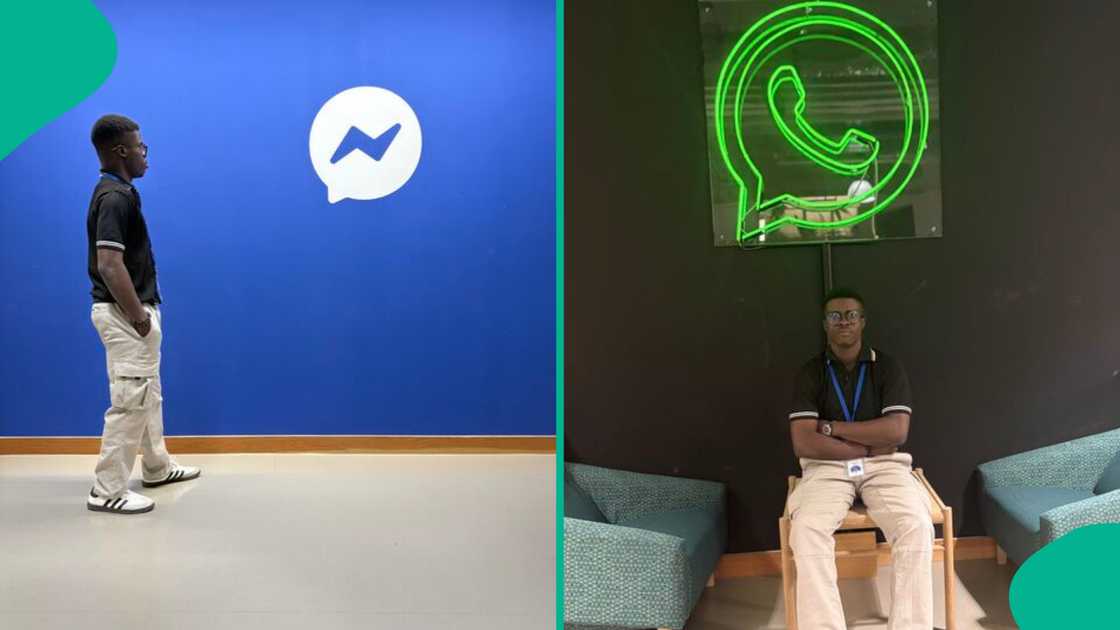 Joy as UNILAG engineering student gets network production engineering internship role at Meta, takes photos at company's London office