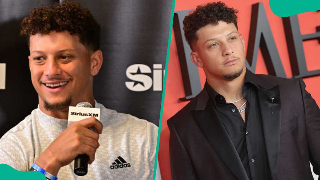 American football player Patrick Mahomes attending different events