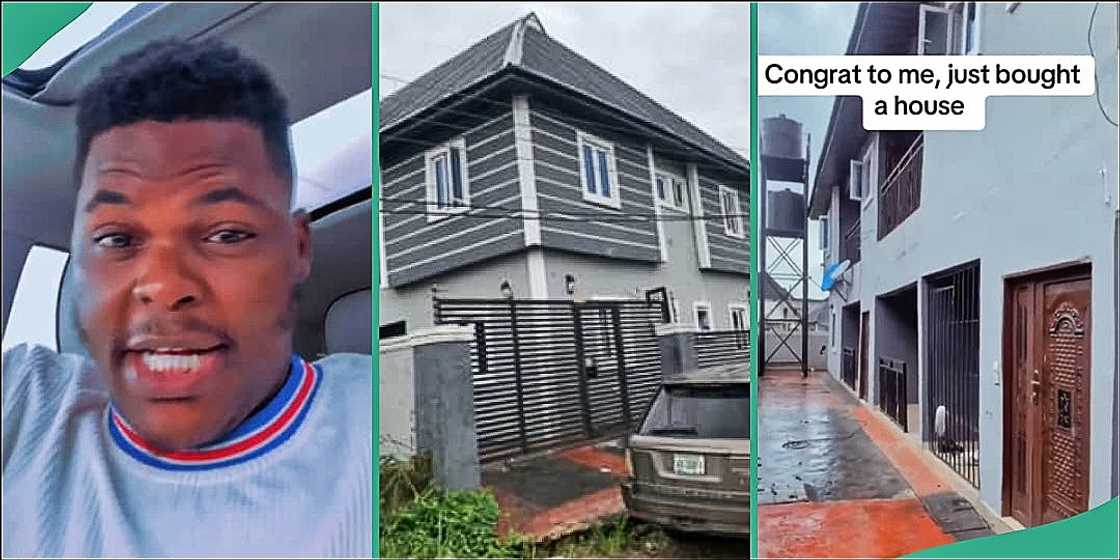 Nigerian man shows off luxury mansion