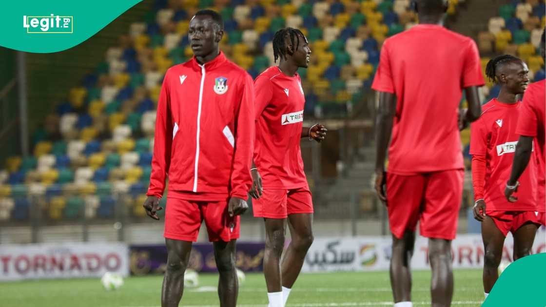 South Sudan, Martyrs of February Stadium, Benina, Libya. South Sudan, Martyrs of February Stadium, Benina, Libya.