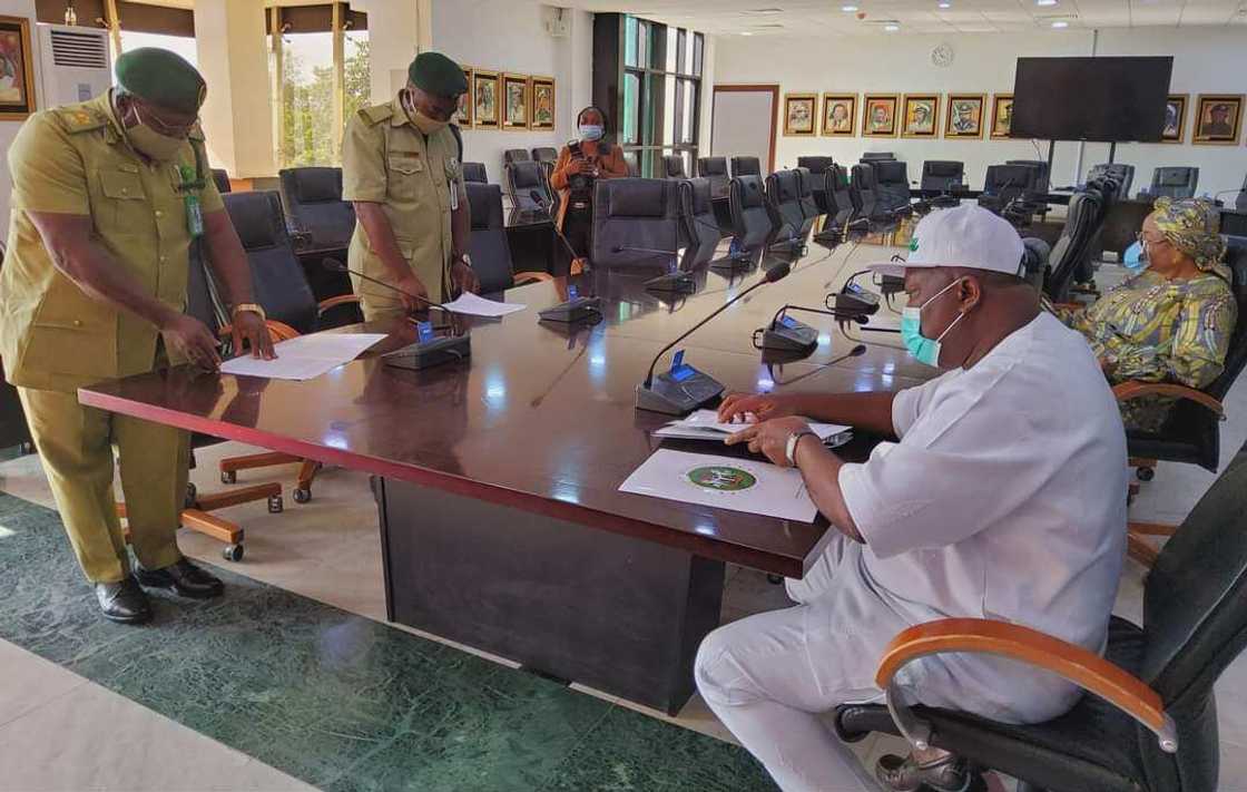 Immigration Boss, Others Hail Ugwuanyi on Peace, Development, Support to Security Agencies